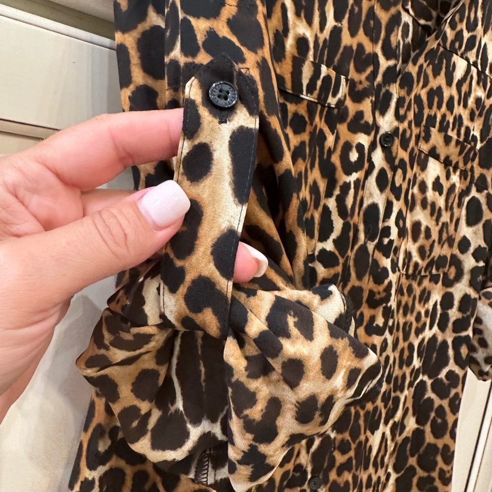 Leopard Print Women's Top - Picture 2 of 5